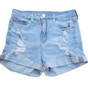 Denim Distressed Women Shorts